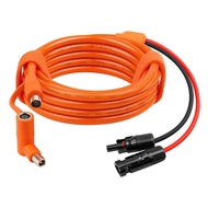 GO Auto-Solar Connector to DC 8mm Adapter Cable 10FT 12AWG+14AWG Solar Cable Tinned Copper Wire for 