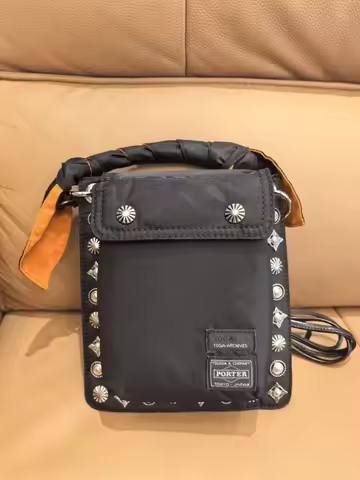 Porter Classic Multifunction Messenger Bag Crossbody Commuter Sling Bag Men Double Layer Travel Anti