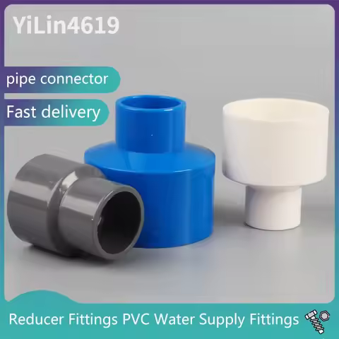 Reducer Joint PVC Water Supply Fittings Fitting Reducing Straight Connectors Garden Water Pipe Conne