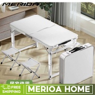 MER Table Outdoor camping dining portable table Aluminum alloy foldable multi-functional outdoor gaz
