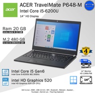 Acer TravelMate P648M i5-6200U(Gen6) SSD M.2 ใช้งานลื่นๆ  คอมพิวเตอร์โน๊ตบุ๊คมือสอง สภาพดี พร้อมใช้งาน