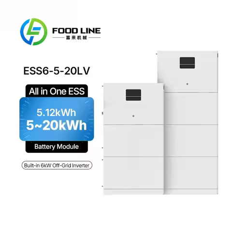 Home Energy Storage 6KW Off Grid Solar Inverter 5.12kWh 10.24kWh 15.36kWh 20.48kWh 100 Amp Hour Lith