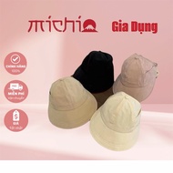 Fashionable Open-Peak Sunscreen Bucket Hat with Button Mask, Anti-UV Sun Hat UV Hat UV Hat Women