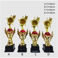 Trophy Award For Any Accasion Red And Gold Design Set of 4 Height A-43cm B-42cm C-40cm D-39cm