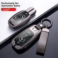 Key Fob Cover for NEW Mercedes-Benz Car Metal leather Key Case Mercedes-Benz 2023/2024/2025  A C E S