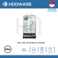 DELL 10TB 7.2K 12G SAS 3.5" 512e HDD // 0YF87J // YF87J // ST10000NM0256 // 2AA231-150