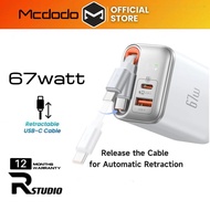 Mcdodo CH-4090 FreeGo 67W with 65cm Retractable Cable GaN Charger