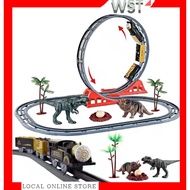 ⭐️Very worthwhile⭐️ ☃Dinosaur Railway Track Variable Assembly Dinosaur Assembly Electric Childrens T