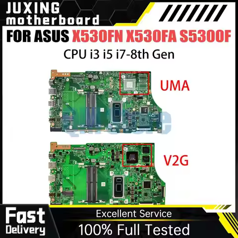 For ASUS VivoBook S15 X530FN X530F X530FF S5300F Mainboard X530FA 6050A3250202 I3-8145U I5-8265U I7-