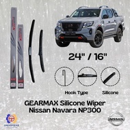 GEARMAX Front Silicone Wiper Blades for Nissan Navara NP300 (24" + 16")