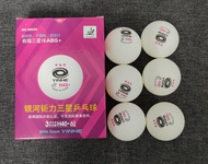 NEW!!!(ลูกล็อตใหม่ กลมเด้ง) ลูกปิงปองYinhe H40+ 3ดาว กล่องละ 6 ลูก (1กล่อง)