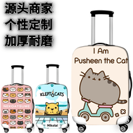 Skateboard Neko Atsume Elastic Case Cover Trolley Case Travel Travel Boarding Luggage Suitcase Protective Cover Dustproof Bag