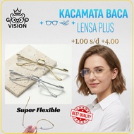 Fashion Glasses Reading Glasses B8014 Anti Blueray +1.00 to/d +4.00 - Free Box & Wipe -