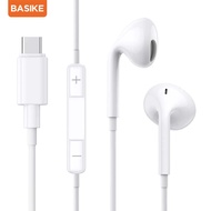 Basike หูฟังไอโฟน หูฟัง iphone หูฟัง 3.5มม/Lightning/type C หูฟังไอโฟนแท้ หูฟังเบสหนักๆ for iPhone13/13 pro/12/11/XS/X/8/8Plus/7/6 /huawei/oppo/vivo/samsung/ipad