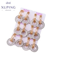 เครื่องประดับ Xuping มาใหม่ล่าสุดสีทอง6คู่1แพ็คต่างหูสำหรับผู้หญิงของขวัญคริสต์มาส