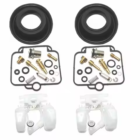 2 Set Carburetor Repair Kit Diaphragm Float for Suzuki GS500 GS500E 1990-2000 13240-01D00-000 13258-