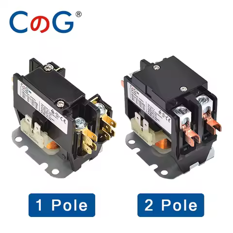 CG 1P 2P Air Conditioner Contactor Normally Open 24V 120V 240V Coil AC Definite Purpose Contactor fo