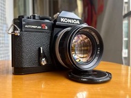 Konica T3N black body+Konica AR 57mm f/1.4 yellow EE
