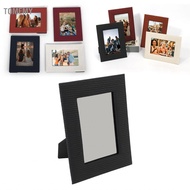 Tomemy Leather Photo Frame  Modern Kickstand 8.5x4.7x6.5in Tabletop Picture for 6 Inch