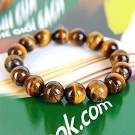 Vòng tay đá mắt hổ đỏ tròn trơn V13-12