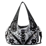 Angel Kiss Women Handbags Leopard Bag Top-handle Handbag Fashion Satchel Dumpling Pack Shoulder Bag 