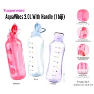 Tupperware AquaVibe bottle 2L with Handle - Free Straw Dimension: D 11.0  H 30.9cm ~Easy Tracking wi