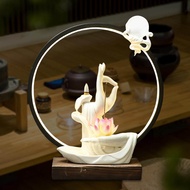 Backflow Incense Burner with LED Light Ornamental Cone Burner