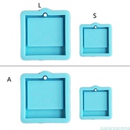 Sugar Creative Photo Frame Keychain Epoxy Resin Mold Handmade Pendants Silicone Mould DIY  Jewelry N