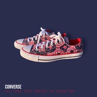 Converse All star logo replay ox Black-red