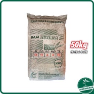 DUA DAUN BAJA BUTIRAN NPK 15-15-6-4+TE 50KG Magnesium Tinggi, Daun Lebih Hijau