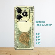 Case itel A90 - itel A80 - itel A70 - itel A50 - Silicone Casing HP flexible material black cool