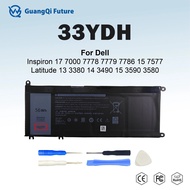 Battery 33YDH For Dell Inspiron G3 3579 3779 G5 5587 G7 7588 17 7000 7778 7779 7786 15 7577 Latitude