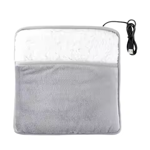 Electric Foot Warmer Soft Rechargeable Heating Pad for Feet for Bedroom Rest Indoor Desk Daily Relax