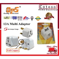 OPS Universal Adapter China Plug 2 Pin to 3 Pin Plug converter Multi Plug Travel Adapter 13A (Englan
