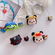 For Apple Ipad Iphone 30W 20W 18W fast charger Protector case cute cartoon Minnie Mikcey Mike Bulldo