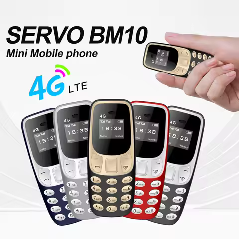 BM10 4G LTE Mini Mobile Phones Dual SIM Standby Speed Dial Blacklist Cell Phone Voice Recording Alar