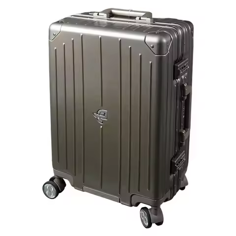 Aluminum Frame 20 Inch Carry-On Suitcase 360° Silent Wheels & USB Port TSA Approved Business Travel 