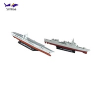 Simhoa Aircraft Carrier Toy Destroyer Model, Simulation Ship Type 055, Warship Models for Party Supp