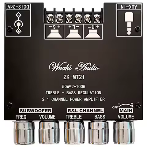 MT21 Channel Bluetooth 5.0 CS8673E 2.1 Subwoofer Amplifier Board 50W X 2+100W Power Audio Stereo Amp