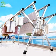 Foldable clothes drying rack, 5-bar Smart Folding Clothes Drying Rack, sturdy and durable clothes ha