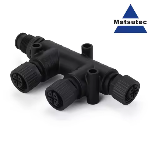 NMEA 2000 T Connector 4 Port 5Pin M12 Thread IP67 Waterproof NMEA 2000 (N2k) (Tee) T-Connector for G