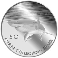 999 Pure Silver | 5g Shark Silver Medallion