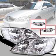 ไฟหน้า รุ่น โตโยต้า คัมรี่ TOYOTA CAMRY ACV30 สีใส 2002 - 2004 สีใส 1 คู่ ไม่รวมชุดหลอดไฟ
