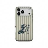 Cocktail Sausage Dog Phone Case, Retro Striped Sausage Dog Phone Case, Martini Dog Phone Case, Suita