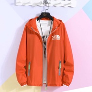 พร้อมส่ง เสื้อกันหนาว มีฮู้ด แบบแห้งเร็ว ลาย Tock the North Face สําหรับขี่จักรยาน วิ่งจ๊อกกิ้ง เดิน