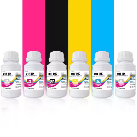 HONGCAI DTF ink 250ml x 6 combo pack , for PET film, DTF ink refill, for L1800 R1390 L805 XP15000 I3