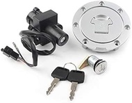 Jodriva Motorcycle Ignition Switch Gas Petrol Cap Cover Lock Key Set, for VFR400R RVF400R NSR250 CBR