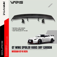 GT WING REAR TRUNK SPOILER MODEL VARIS DRY CARBON ORIGINAL FOR NISSAN NISMO GTR GT-R R35