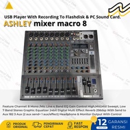 mixer audio ashley macro8 / ashley macro 8 channel original