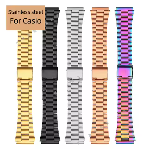 13MM 18MM Stainless steel watchband For Casio a168w/A158W MRW200/AEQ-110/A159/A168/A169/B650/AQ230 S